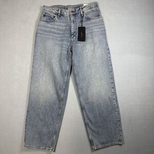 rag & bone rbBAGGY Mens 31 Beacon Light Wash Rigid Baggy Jeans NWT $258